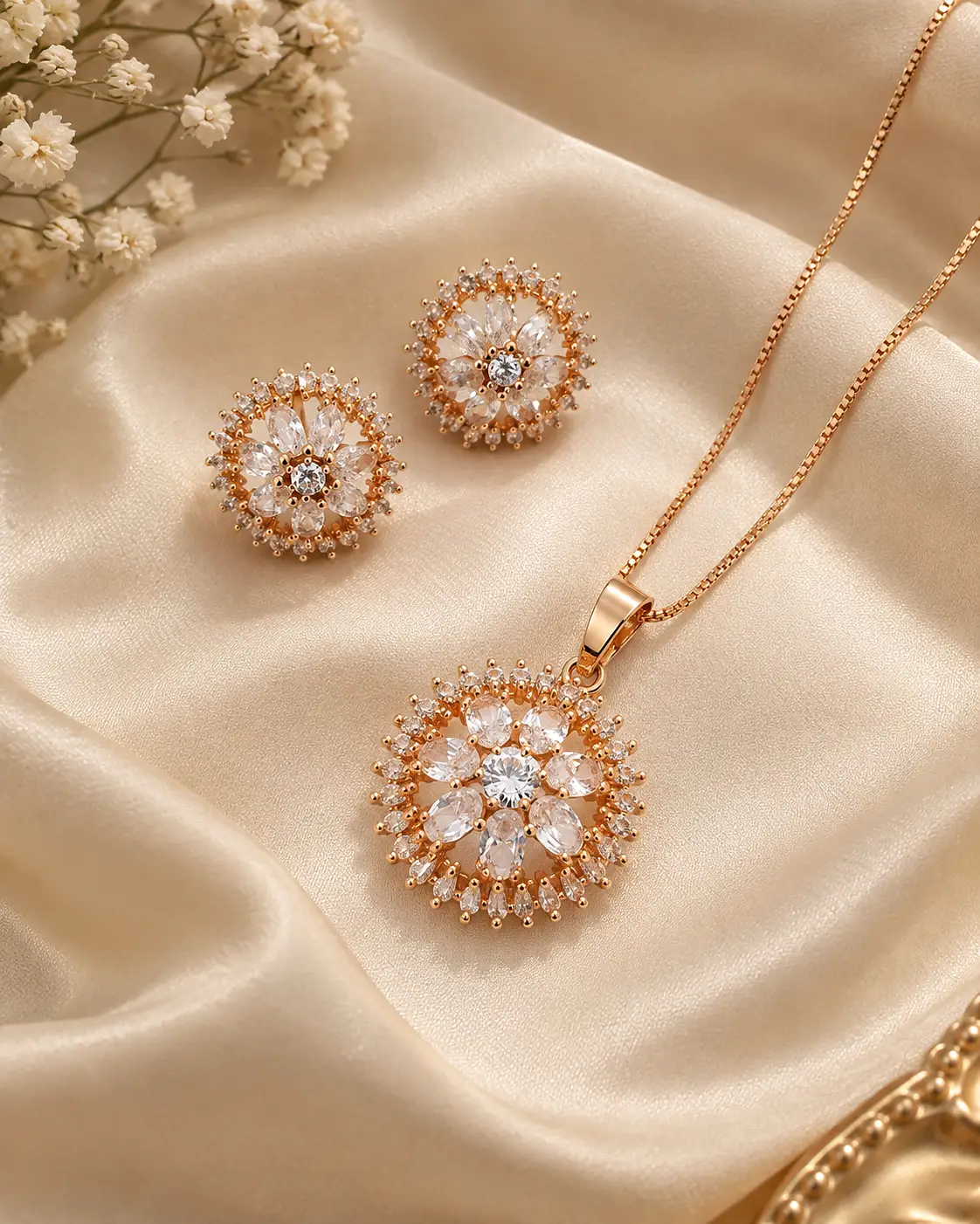Sunburst Diamond Earrings